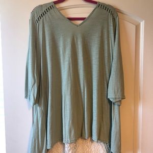 Umgee top 2Xl sage green